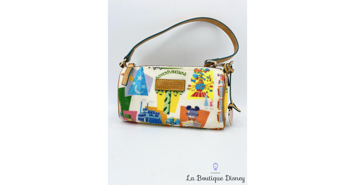 Sac Bandoulière Dooney & Bourke En Toile Beige - Taille Medium, Occasion (petites Taches)